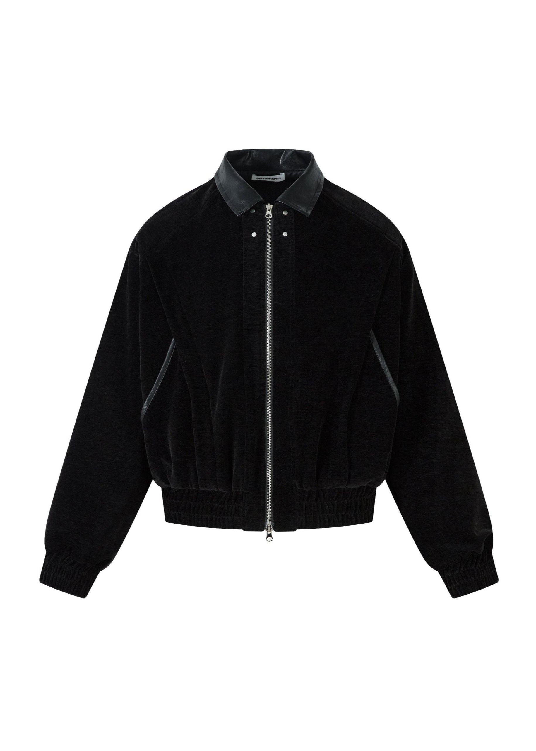 veste carrée en velours vintage