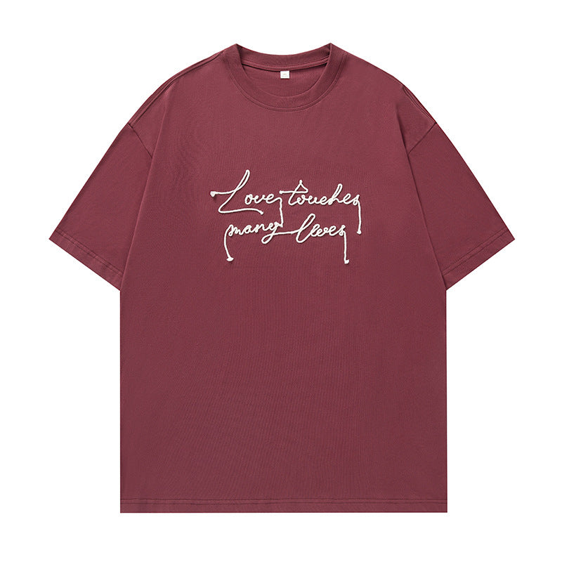 T-shirt surdimensionné brodé « L&