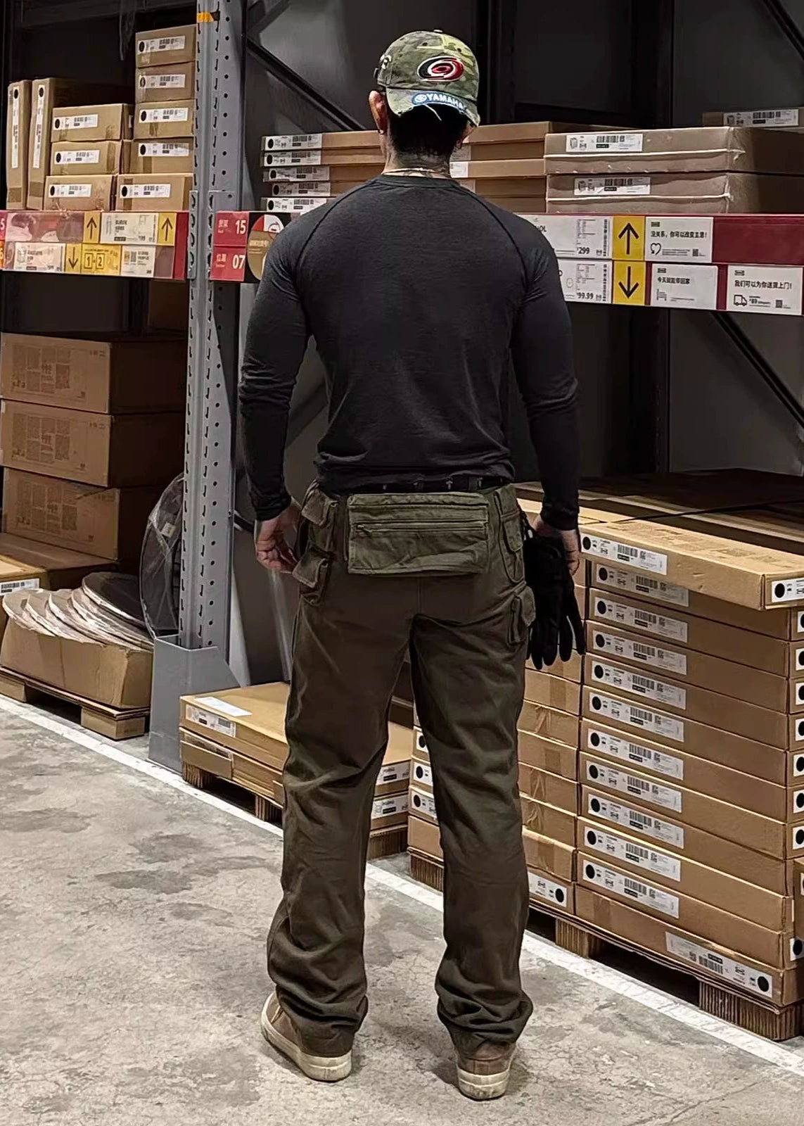 Vintage Multi-Pocket Washed Utility Pants