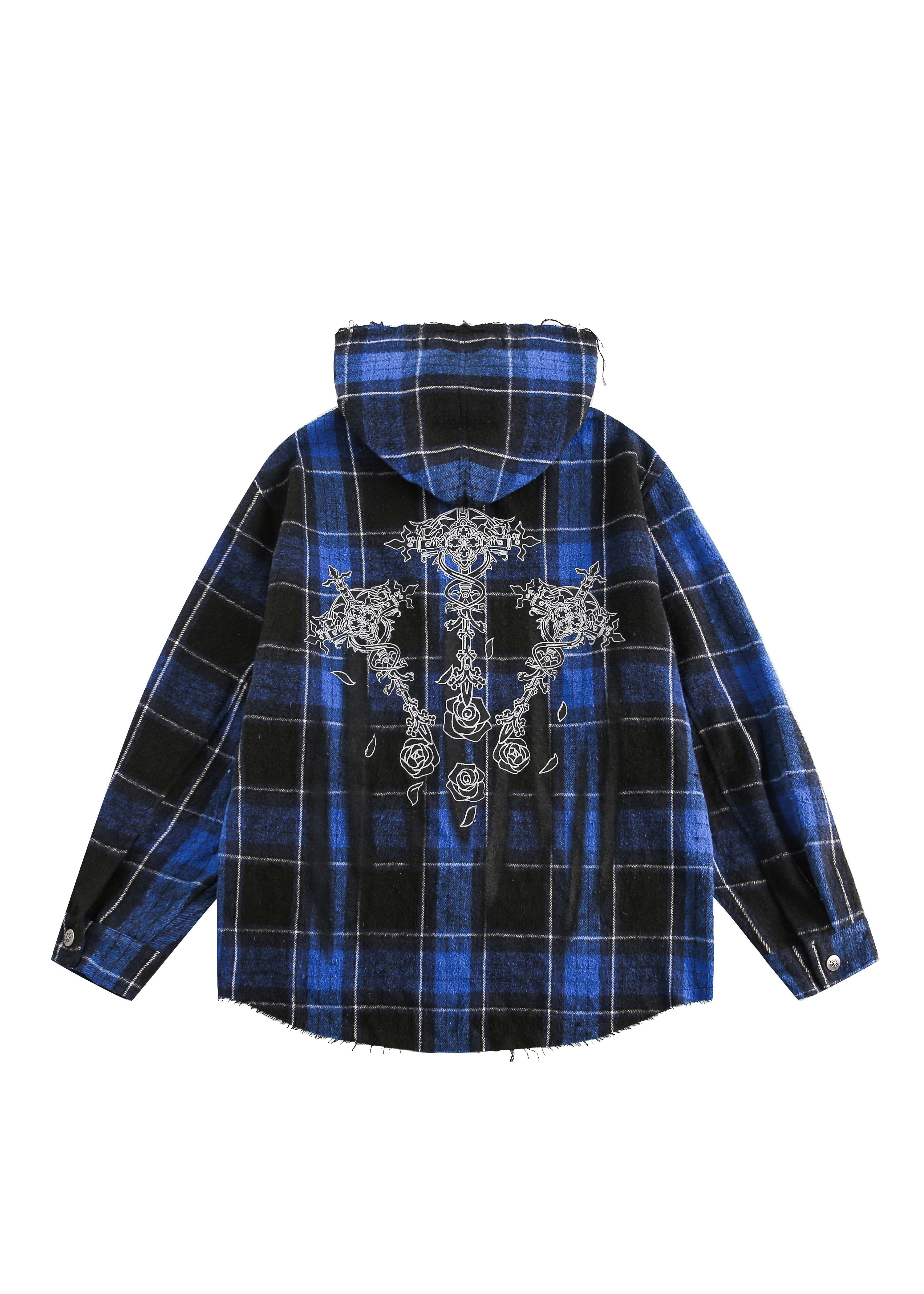 Veste zippée à capuche gothique