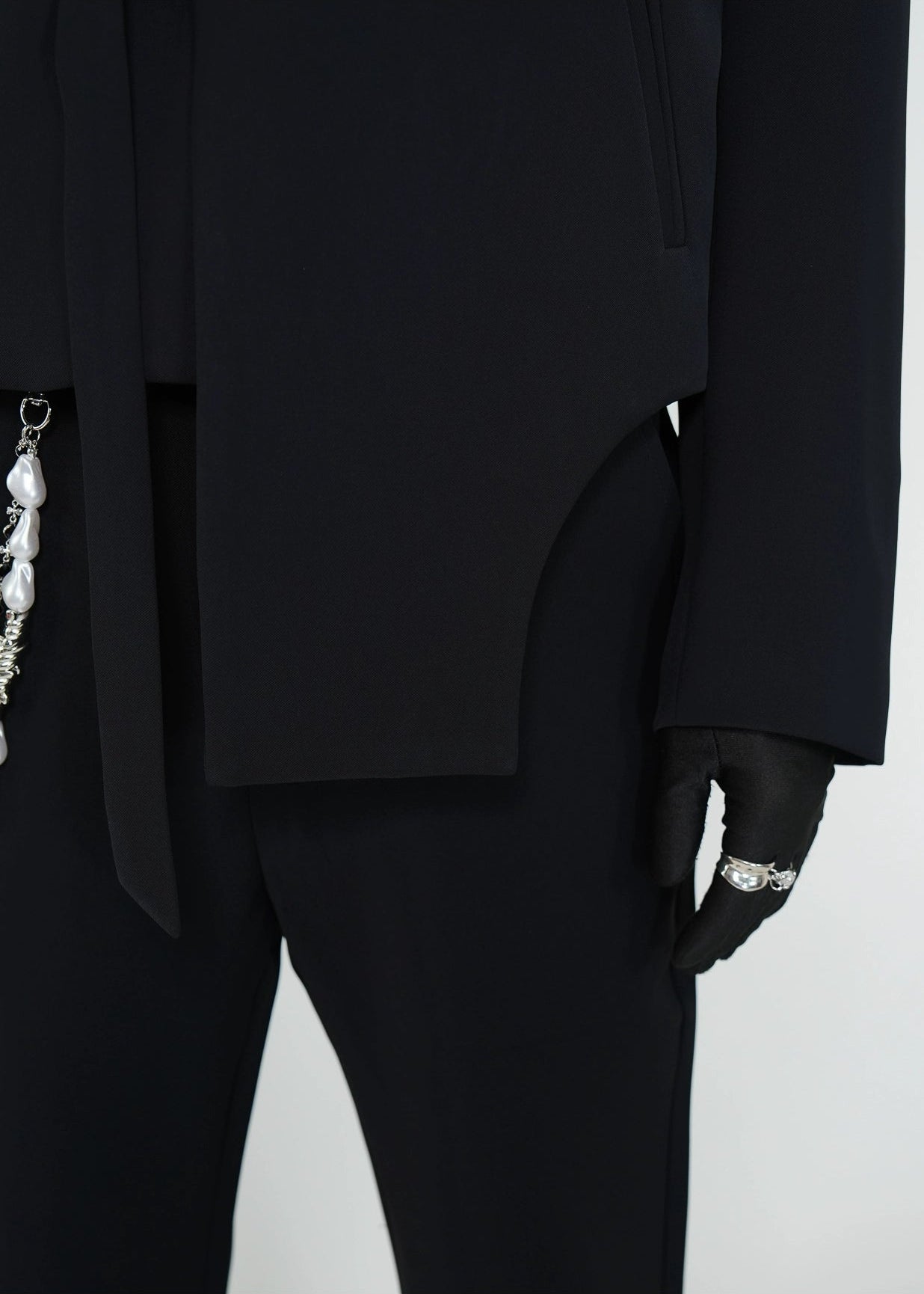 Asymmetric Cropped Blazer - Rick Circus