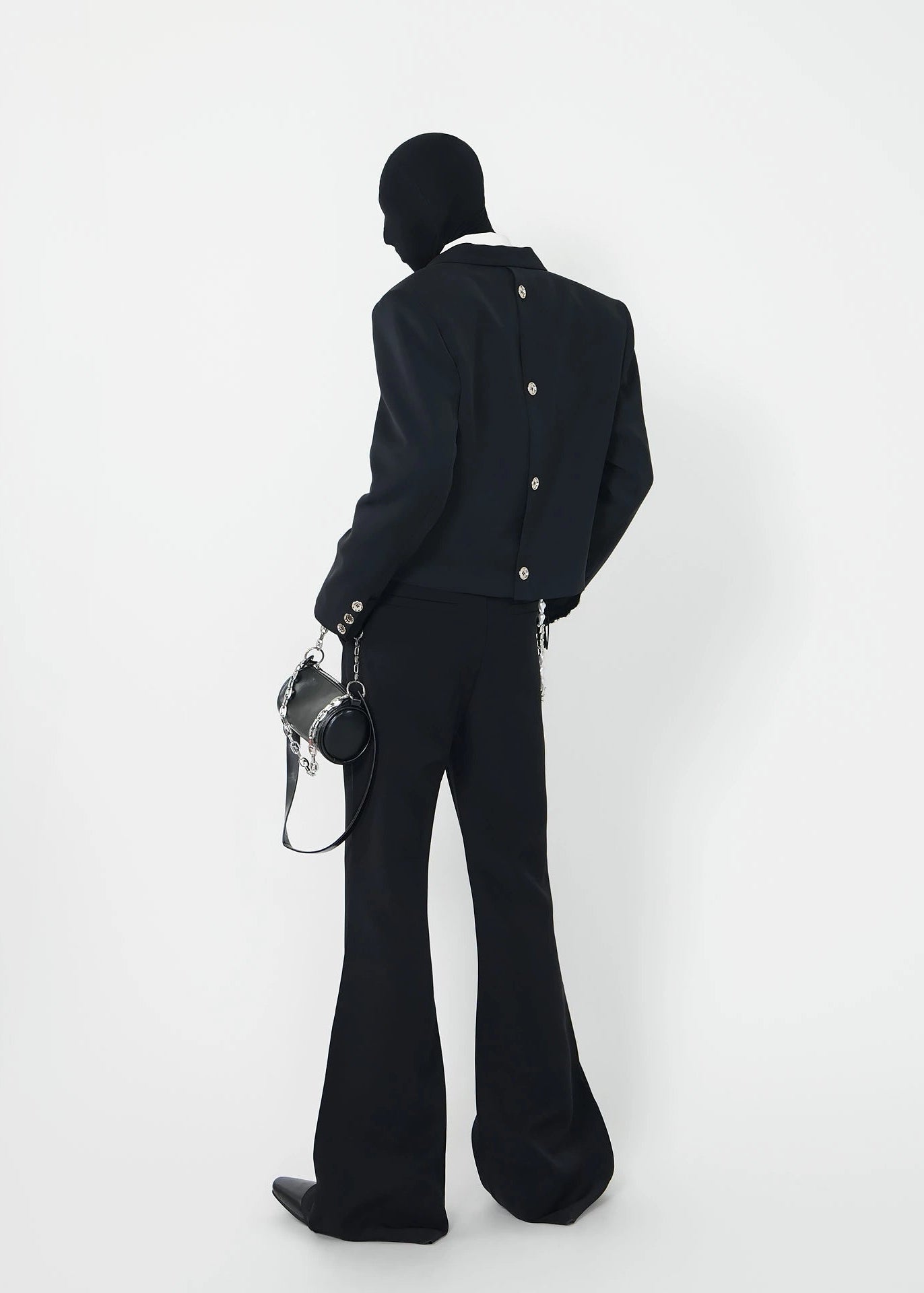 Asymmetric Cropped Blazer - Rick Circus