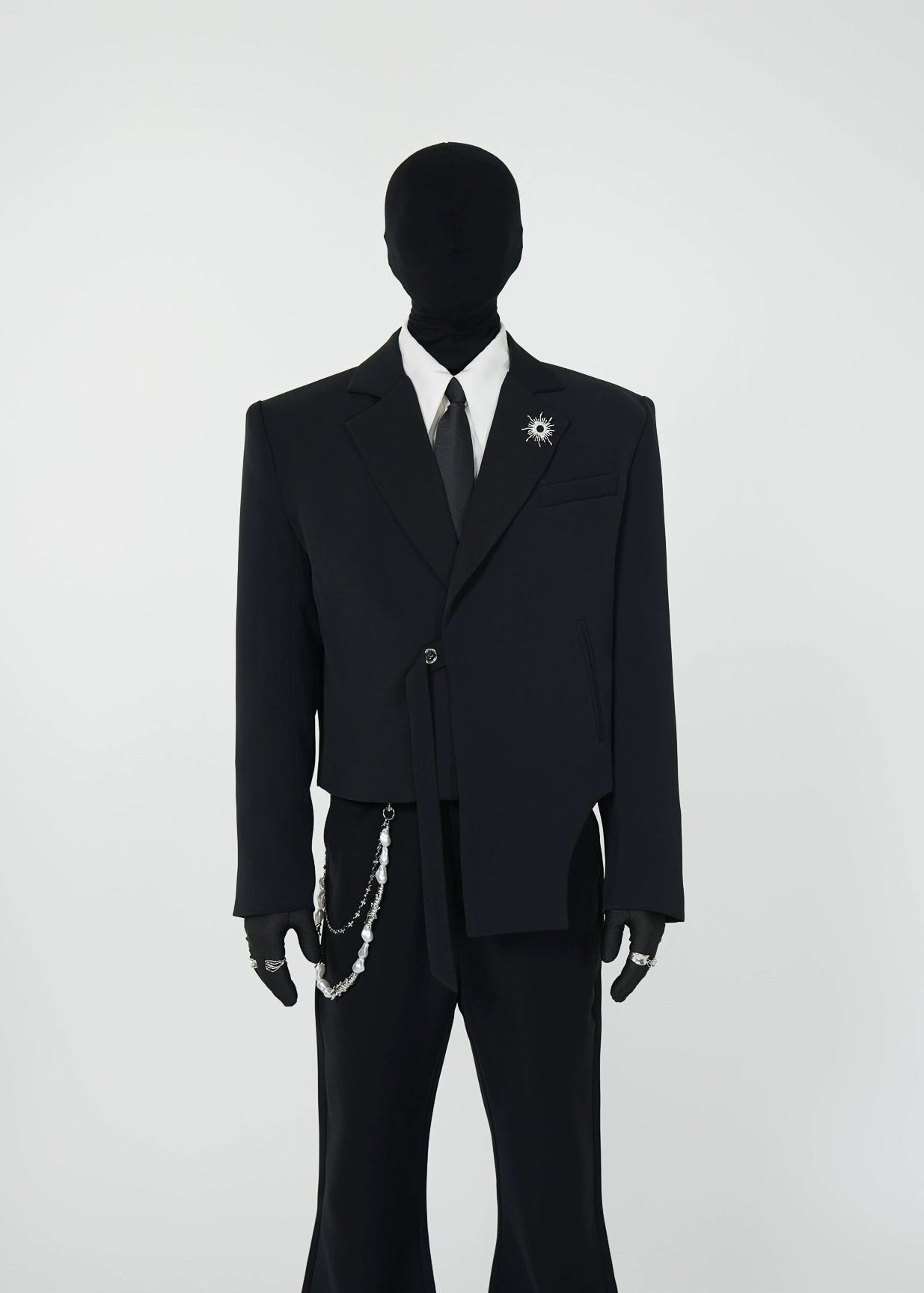 Asymmetric Cropped Blazer - Rick Circus