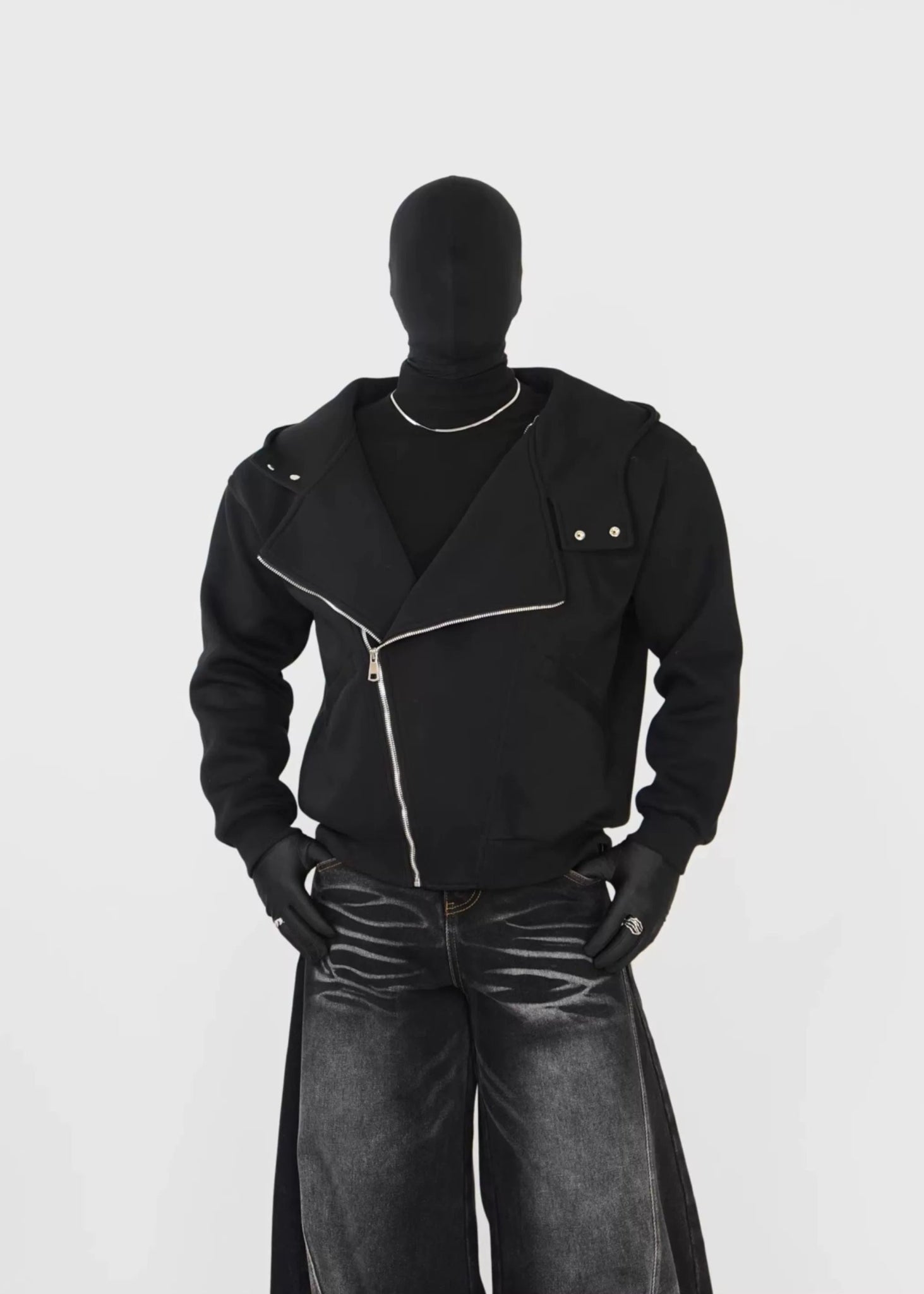 Asymmetric Zip Hoodie - Rick Circus