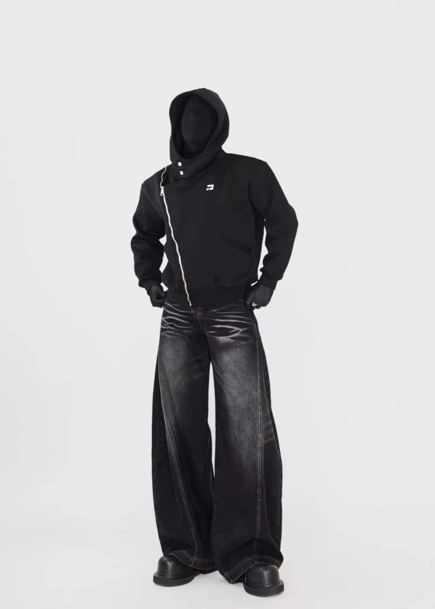 Asymmetric Zip Hoodie - Rick Circus
