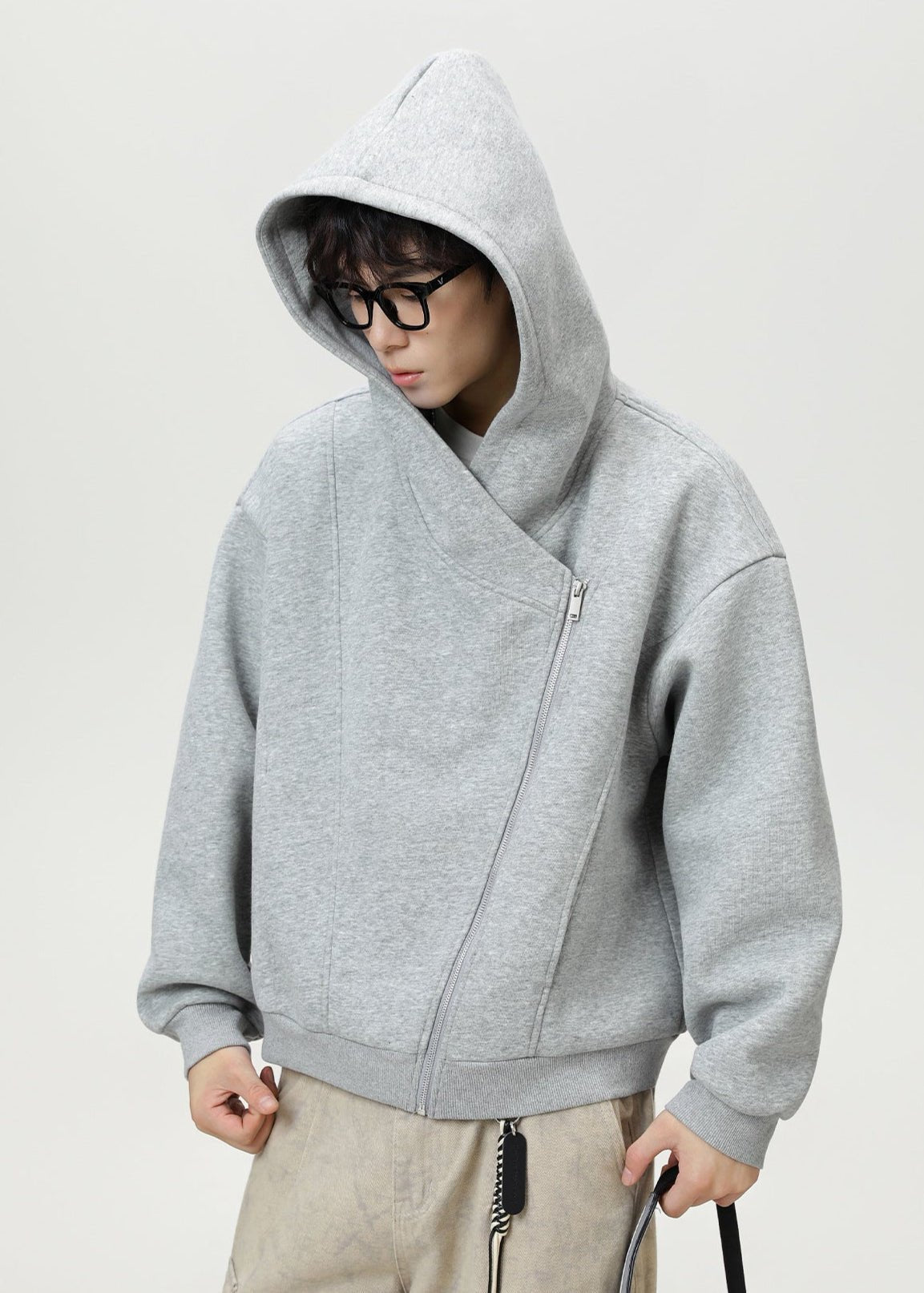 Asymmetric Zip Hoodie - Rick Circus