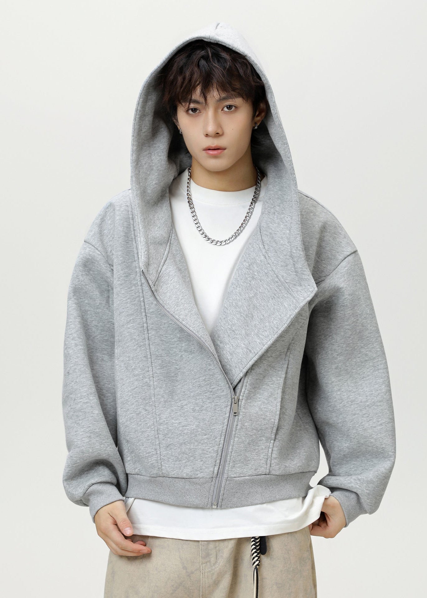 Asymmetric Zip Hoodie - Rick Circus