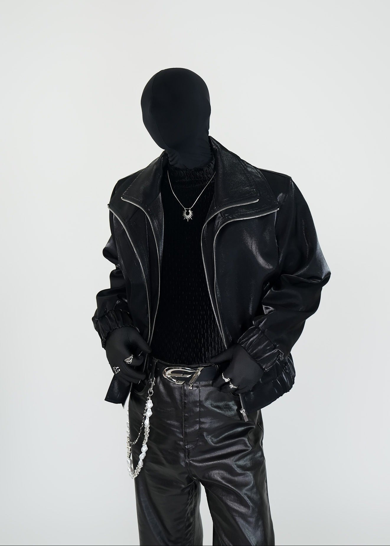 Avant - Garde Double - Layer High - Neck Jacket - Rick Circus