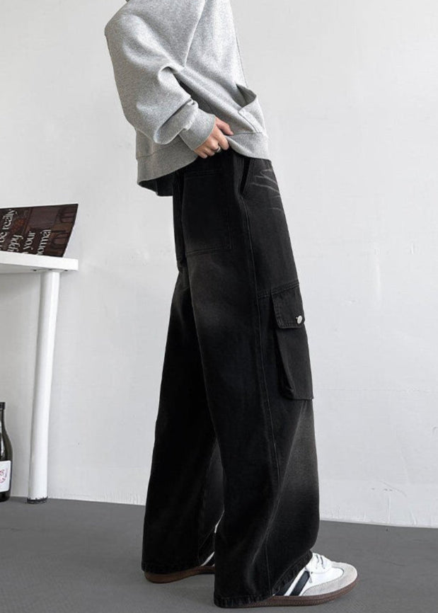 Baggy Denim Cargo Pants - Rick Circus