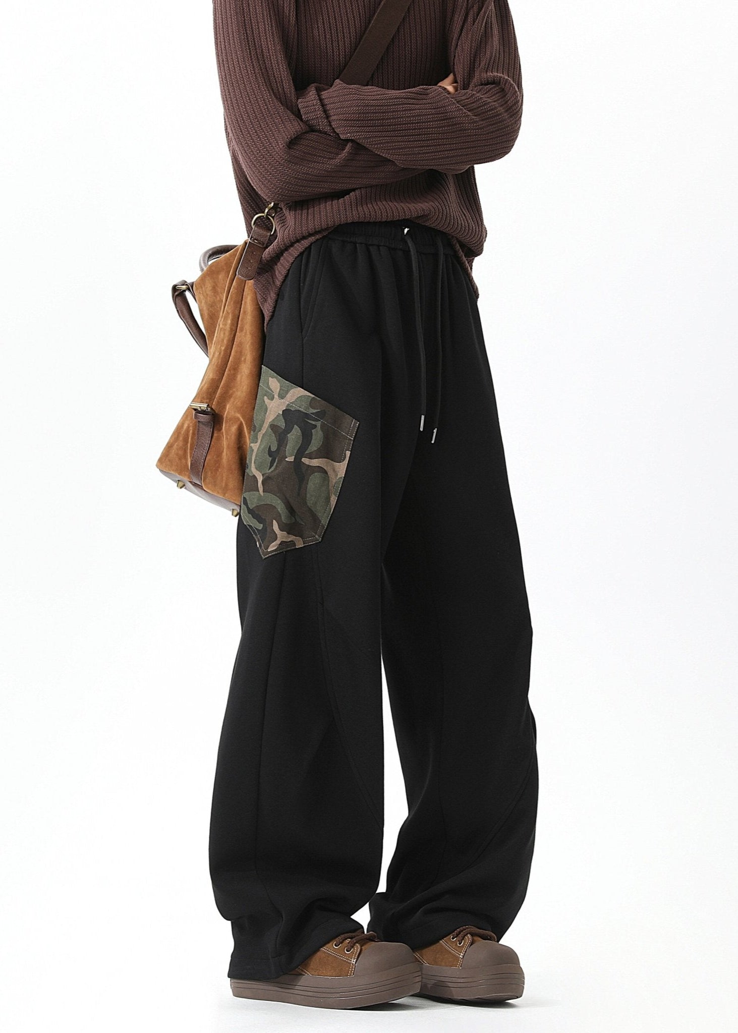 Baggy Streetwear Sweatpants with Graphic Print - Rick Circus