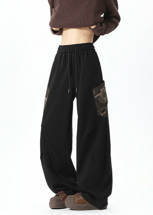 Baggy Streetwear Sweatpants with Graphic Print - Rick Circus