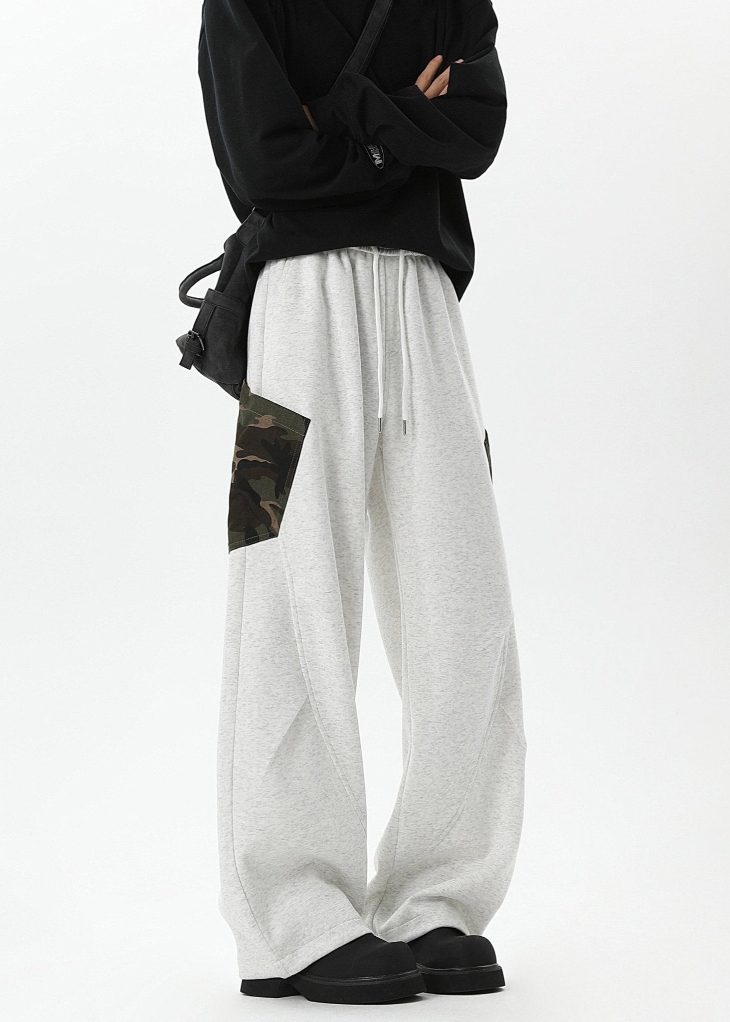 Baggy Streetwear Sweatpants with Graphic Print - Rick Circus