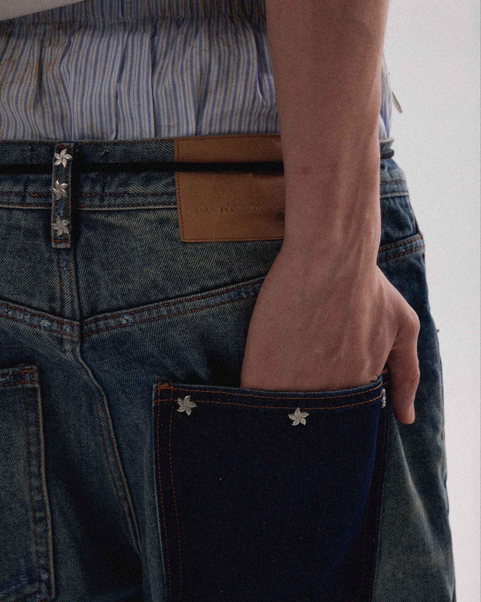 Bauhinia Studded Flare Jeans - Rick Circus