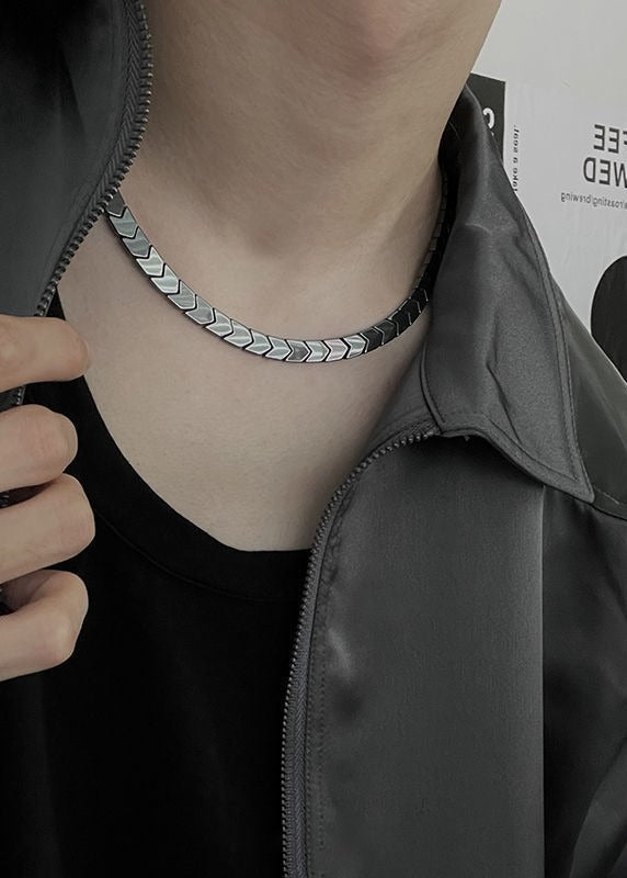 Black Agate Choker Necklace - Rick Circus