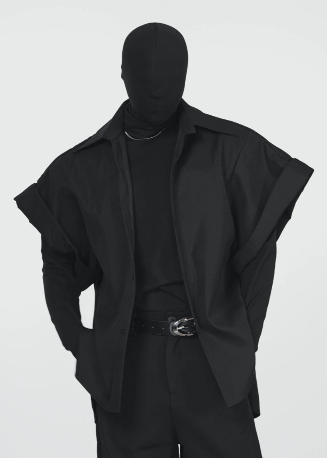 Black Oversized Short - Sleeve Shirt - Rick Circus