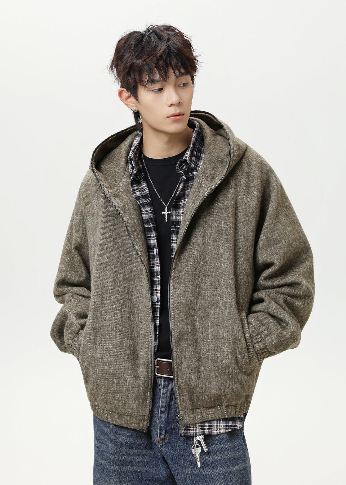 Boxy Hooded Zip Jacket - Rick Circus
