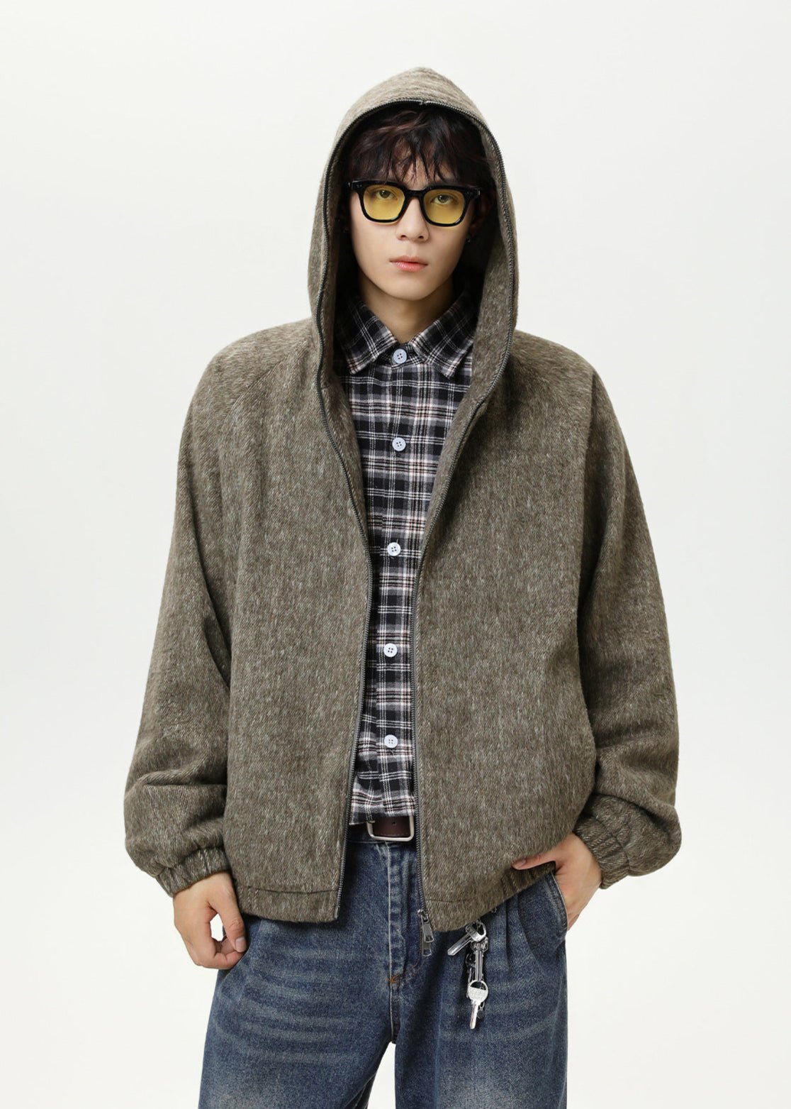 Boxy Hooded Zip Jacket - Rick Circus
