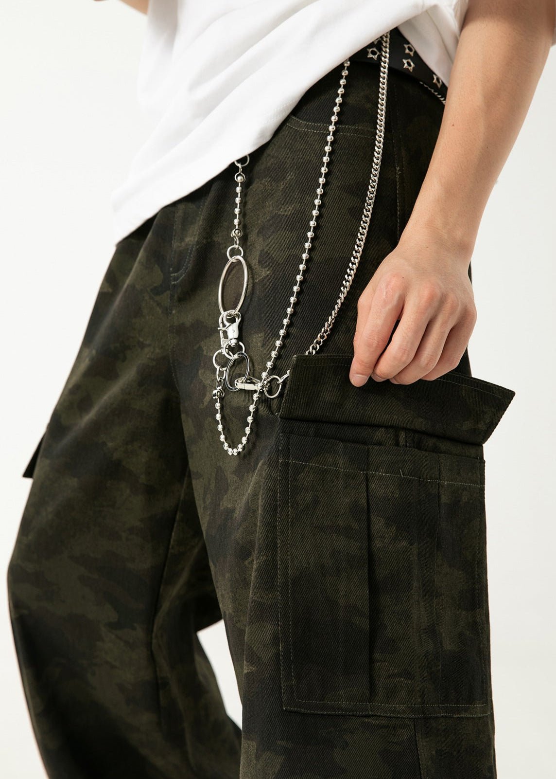 Camo Cargo Wide - Leg Pants - Rick Circus