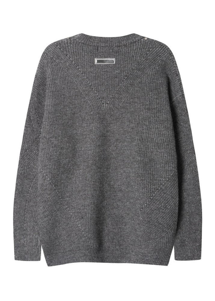 Chunky Ribbed Knit Sweater - Rick Circus