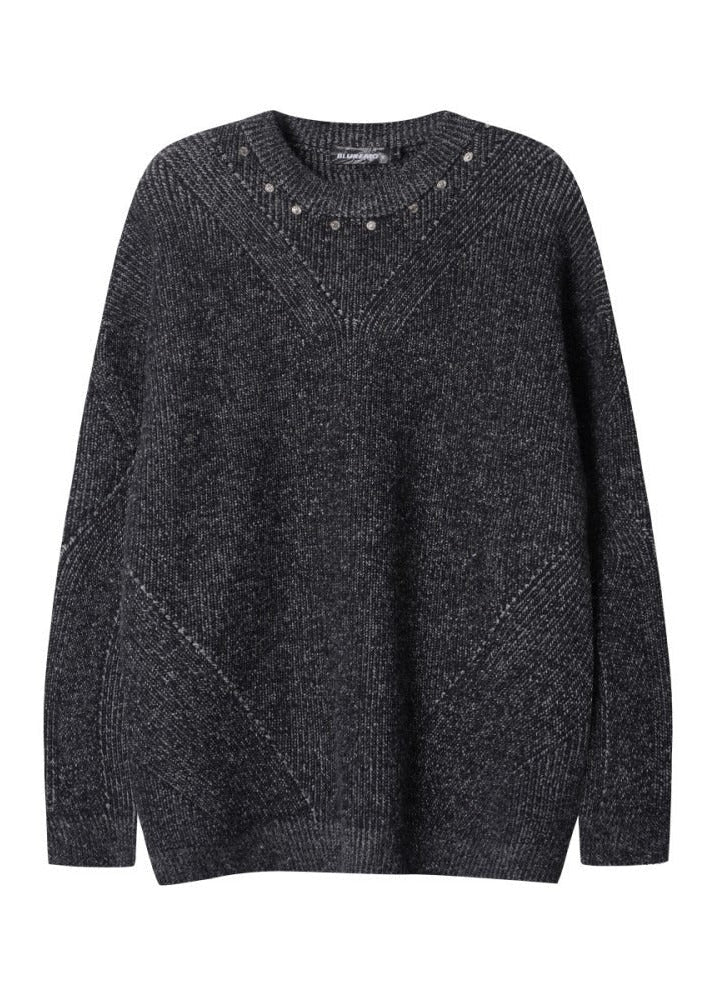 Chunky Ribbed Knit Sweater - Rick Circus