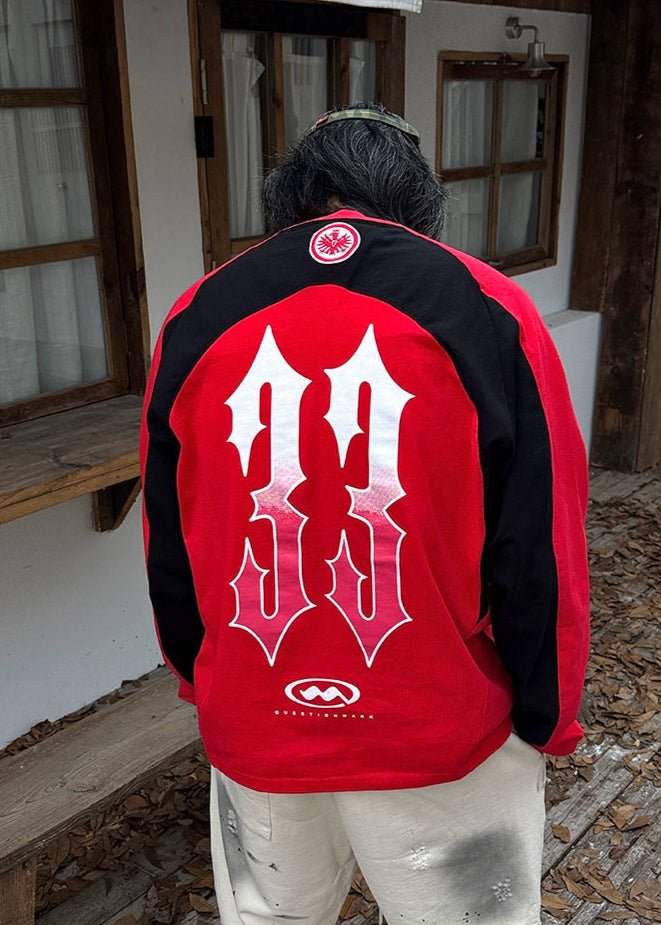 Colorblock Graphic Long Sleeve Tee - Rick Circus