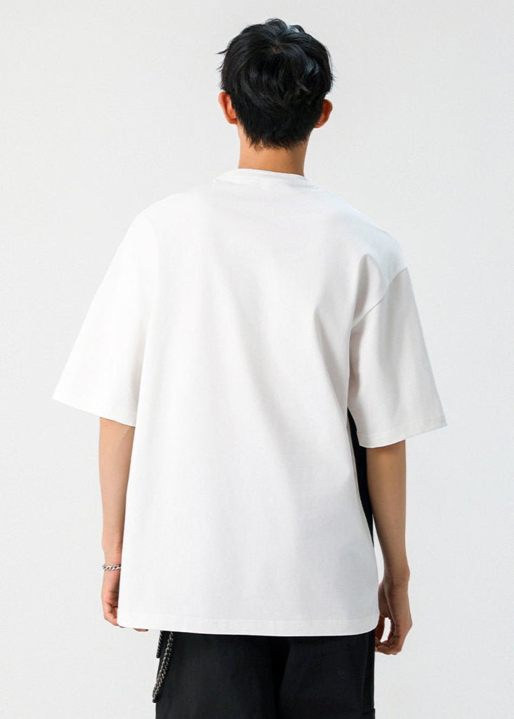 Contrast Panel Oversized Sports T-Shirt - Rick Circus