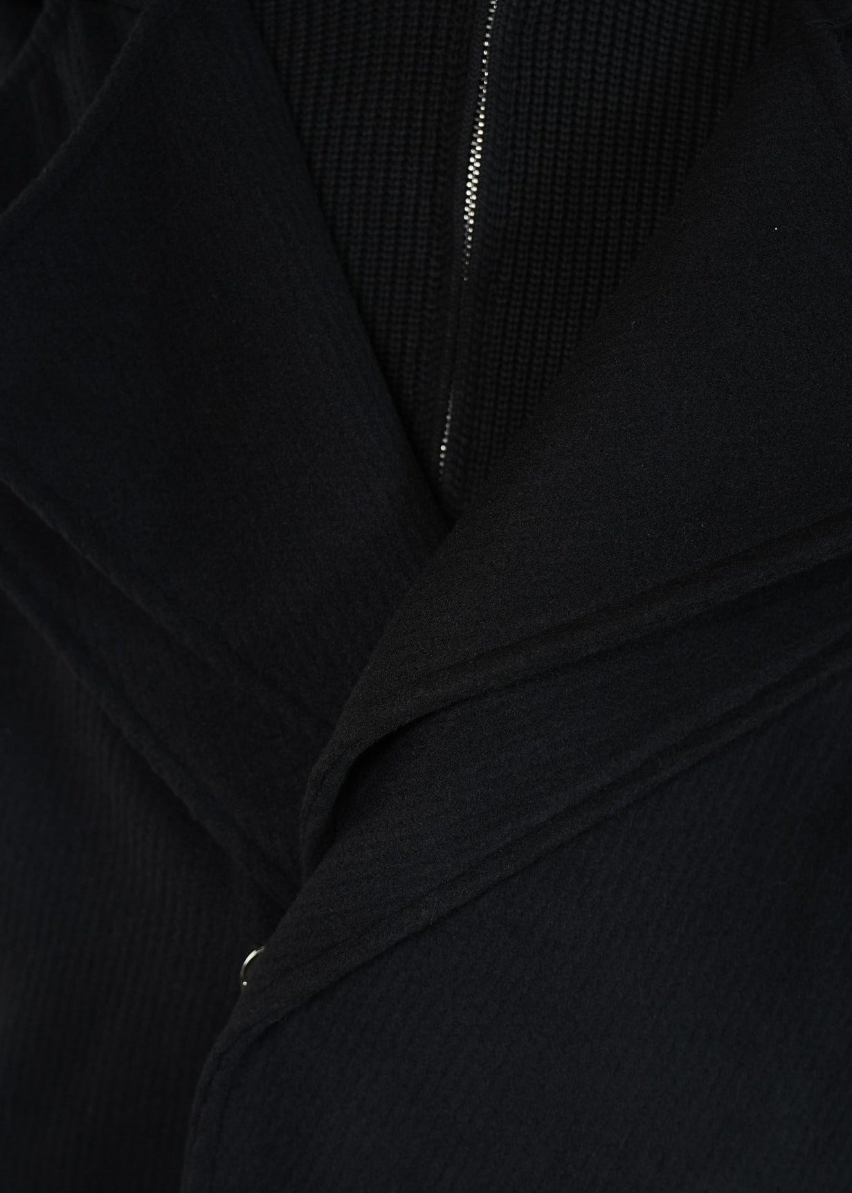 Detachable Double - Lapel Wool Coat - Rick Circus