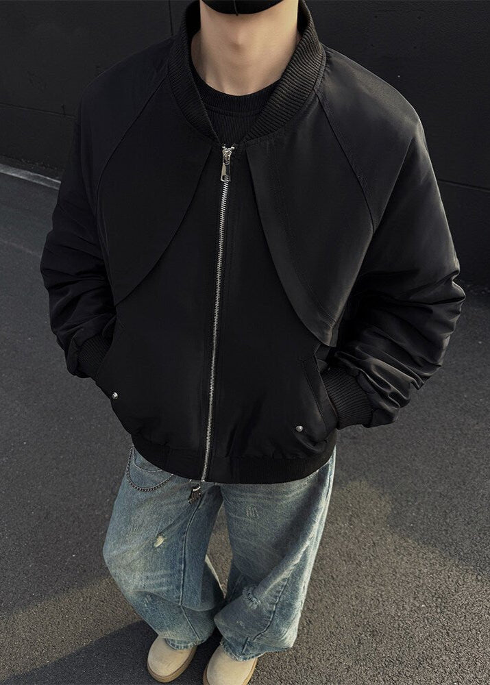 Detachable Hood Bomber Jacket - Rick Circus