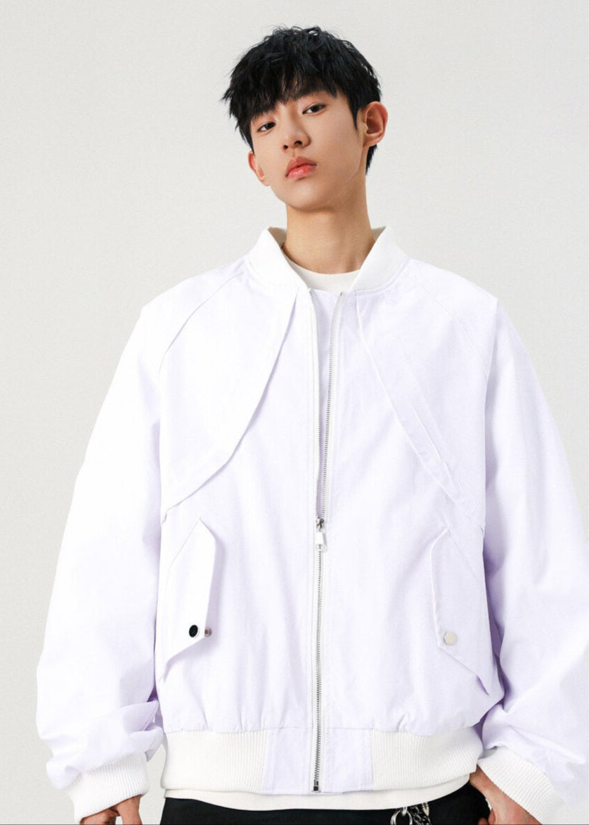 Detachable Hood Bomber Jacket - Rick Circus