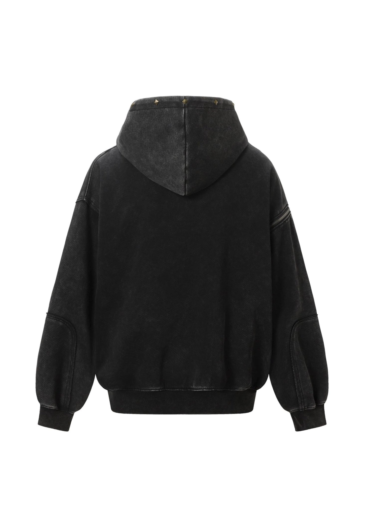 Distressed Washed Zip Hoodie - Rick Circus