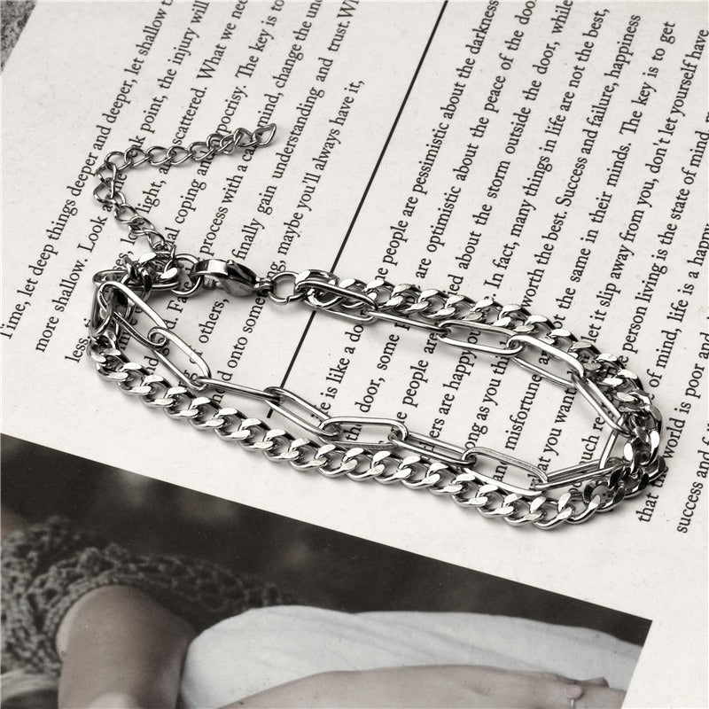 Double Layer Hip Hop Link Bracelet - Rick Circus