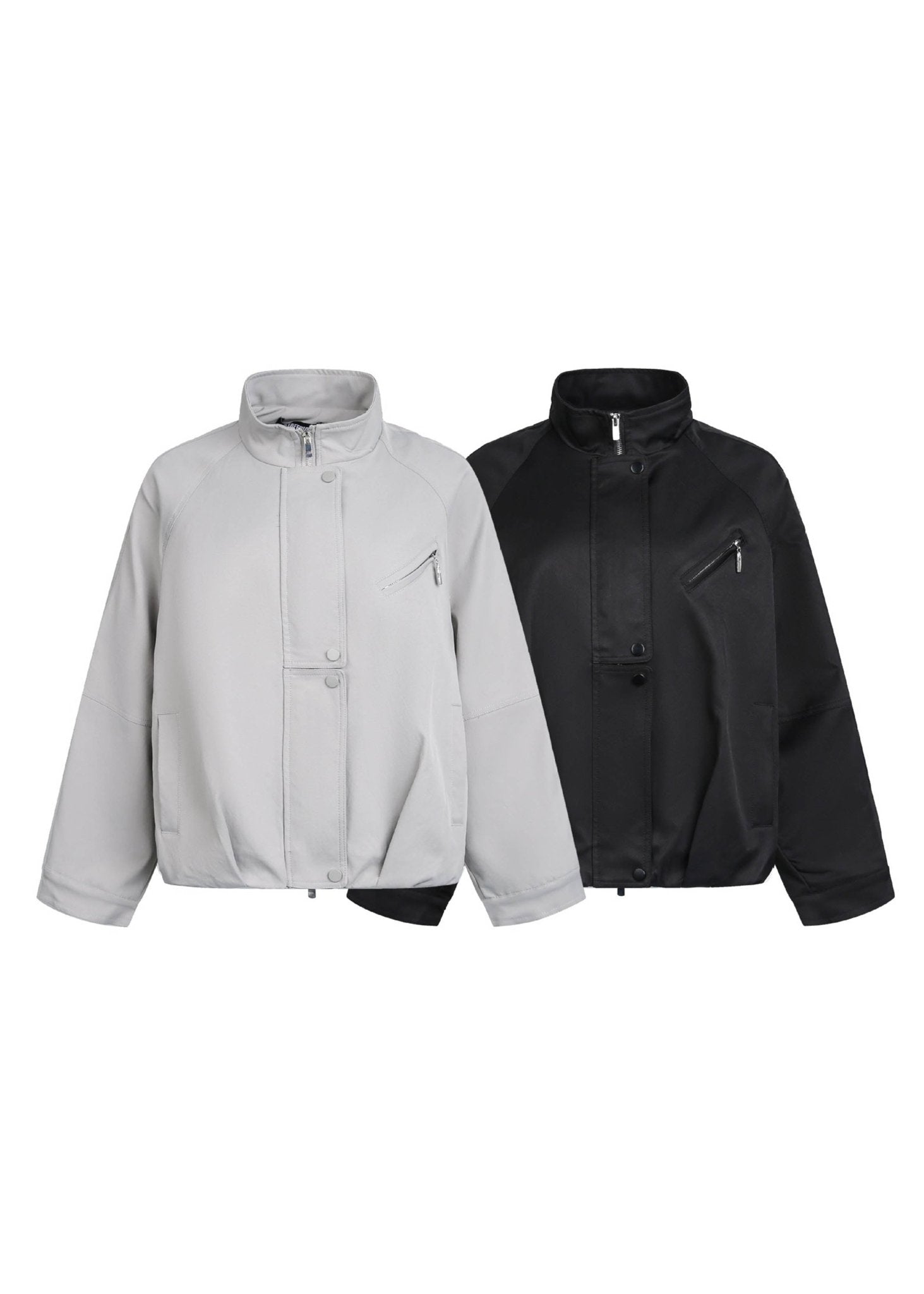 Double Placket Raglan Windbreaker Jacket - Rick Circus
