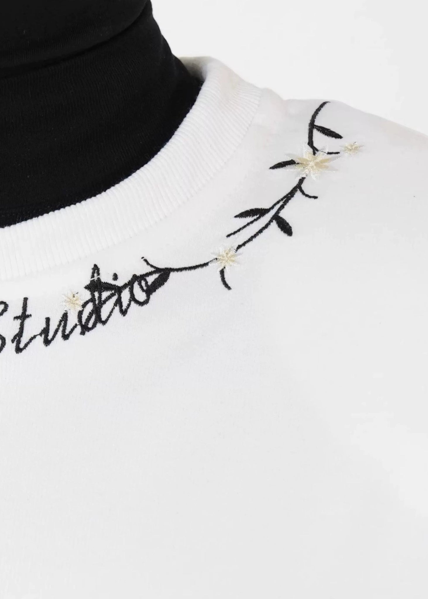 Embroidered Gothic Lettering Tee - Rick Circus