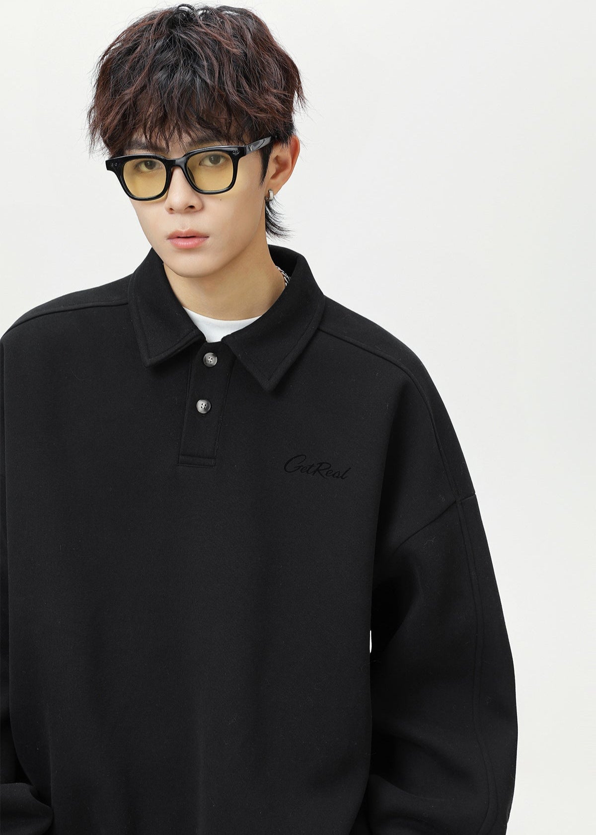 Embroidered Polo Sweatshirt - Rick Circus