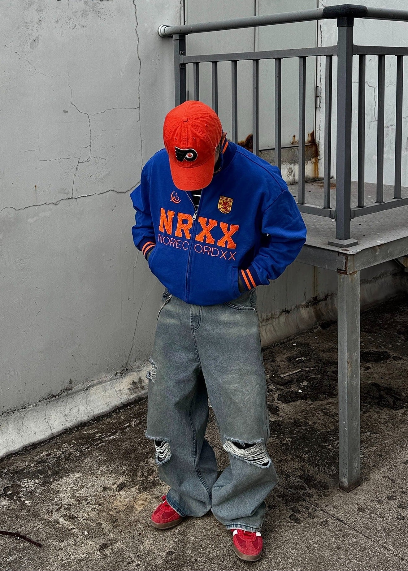 Embroidered Varsity Zip Jacket - Rick Circus