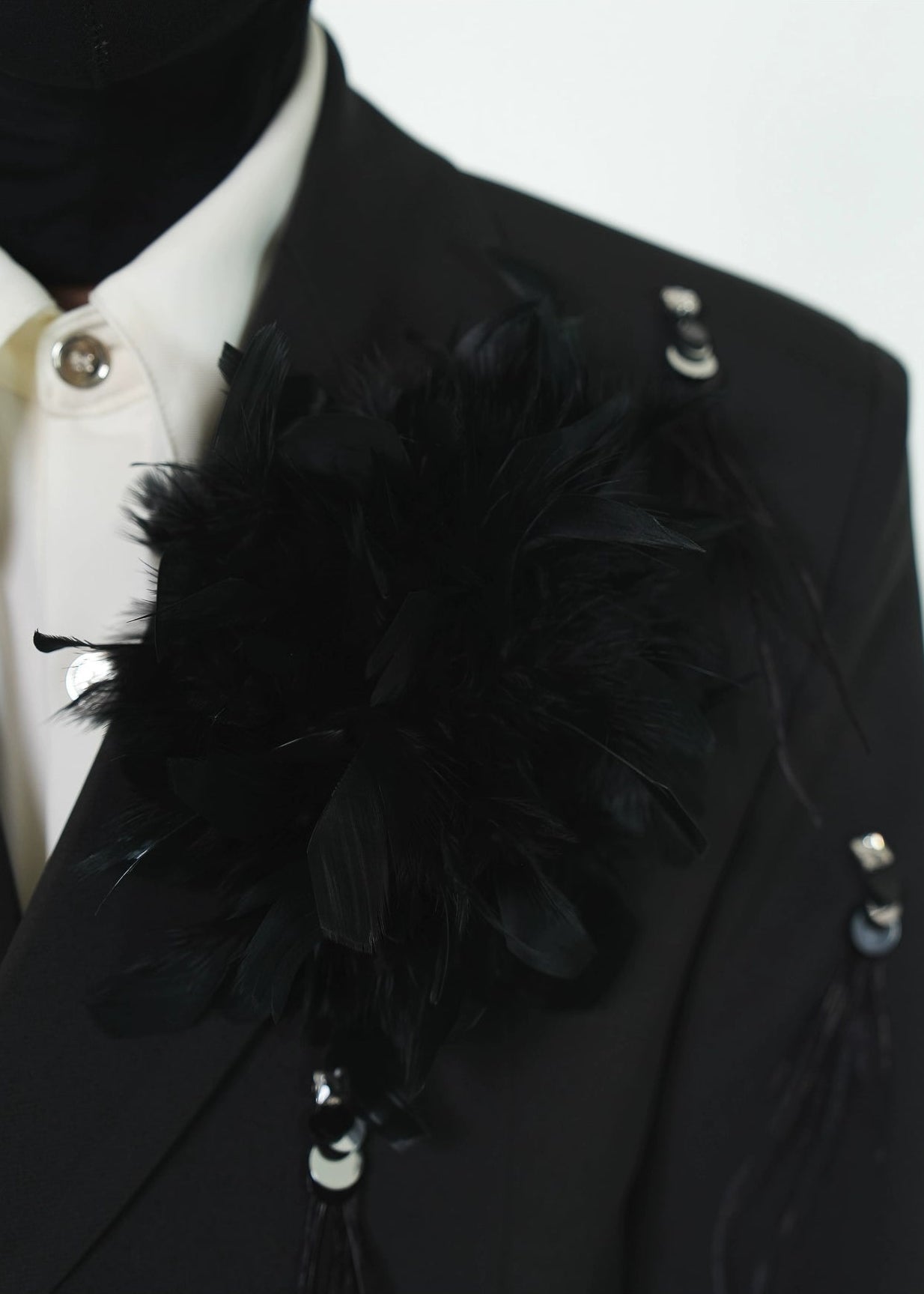 Feather - Embellished Structured Blazer - Rick Circus