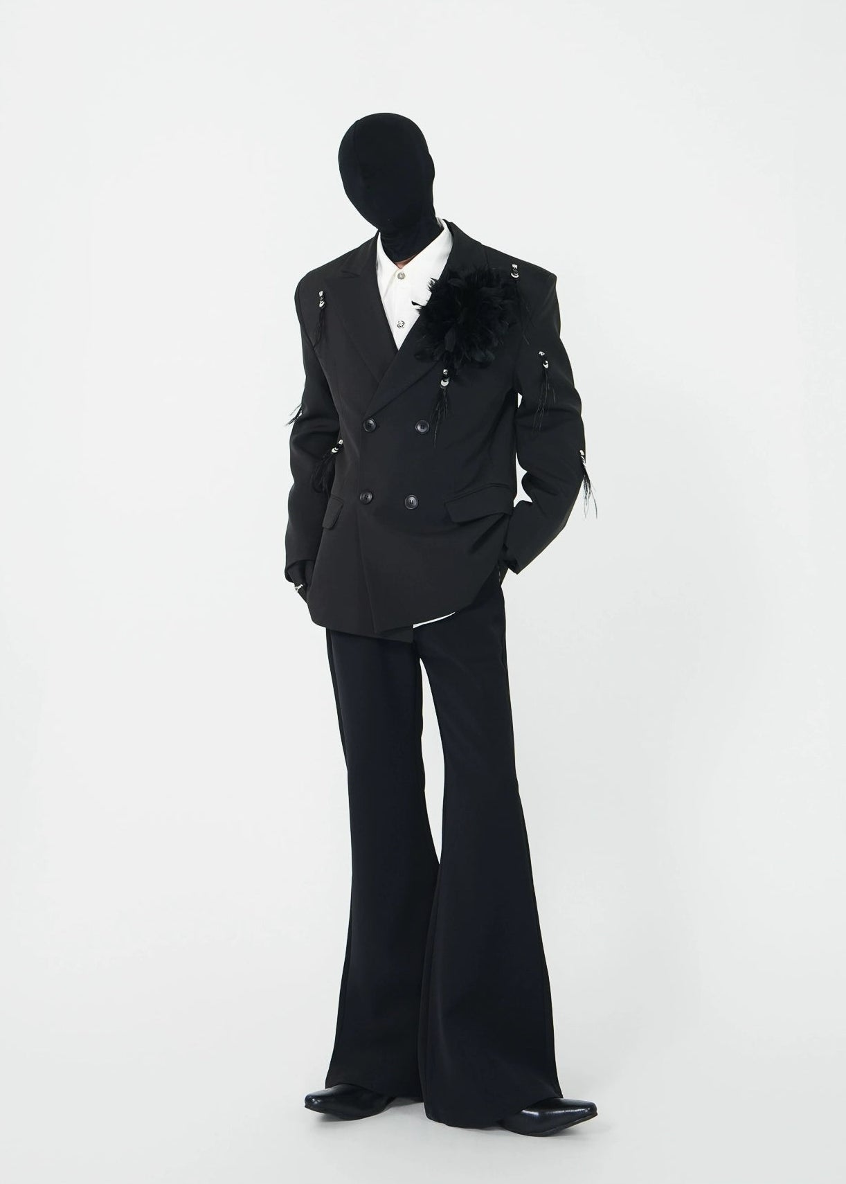 Feather - Embellished Structured Blazer - Rick Circus