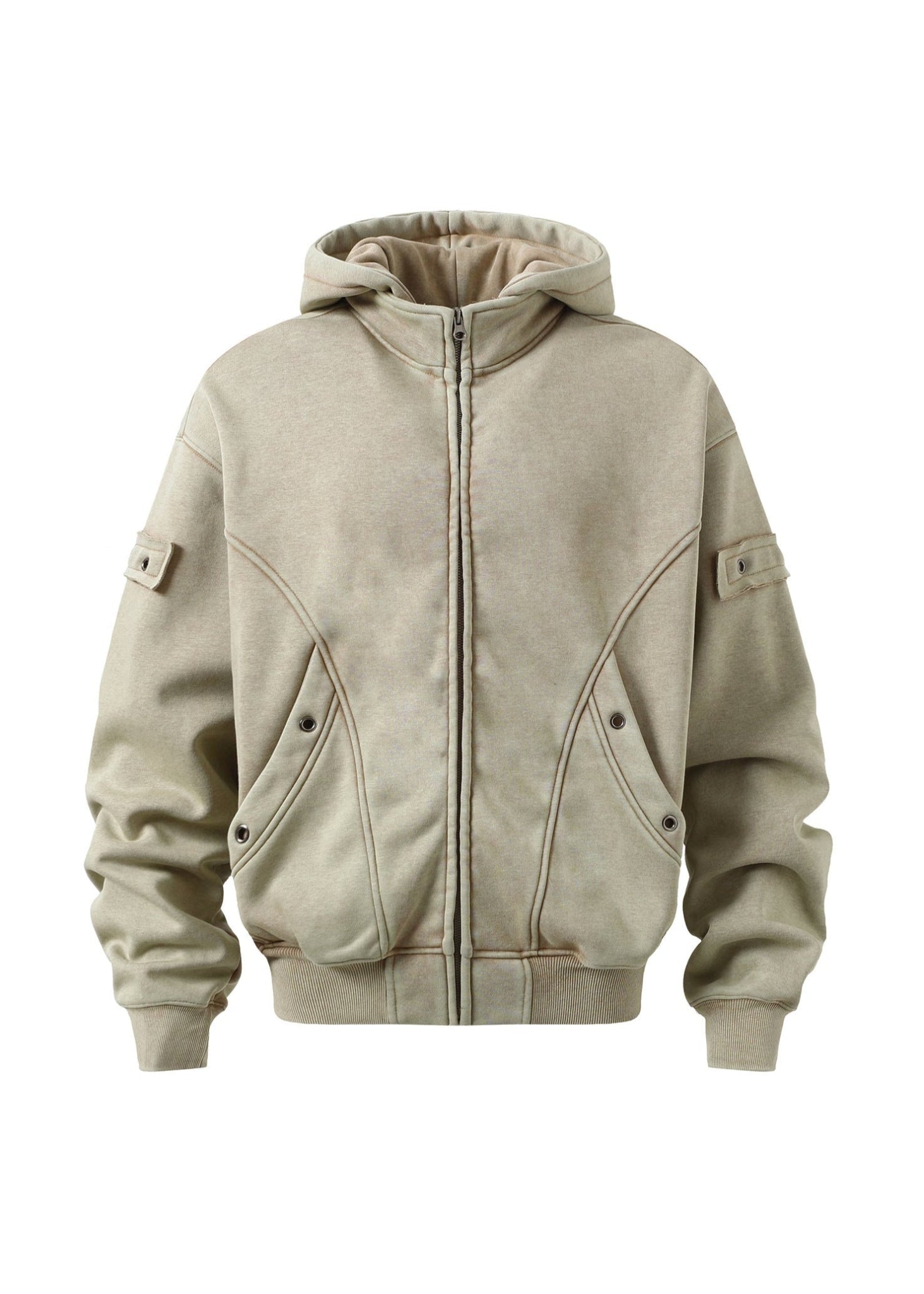 Fleece - Lined Zip Hoodie - Rick Circus