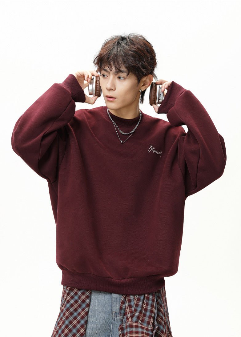 Floral Embroidery Crewneck Sweatshirt - Rick Circus