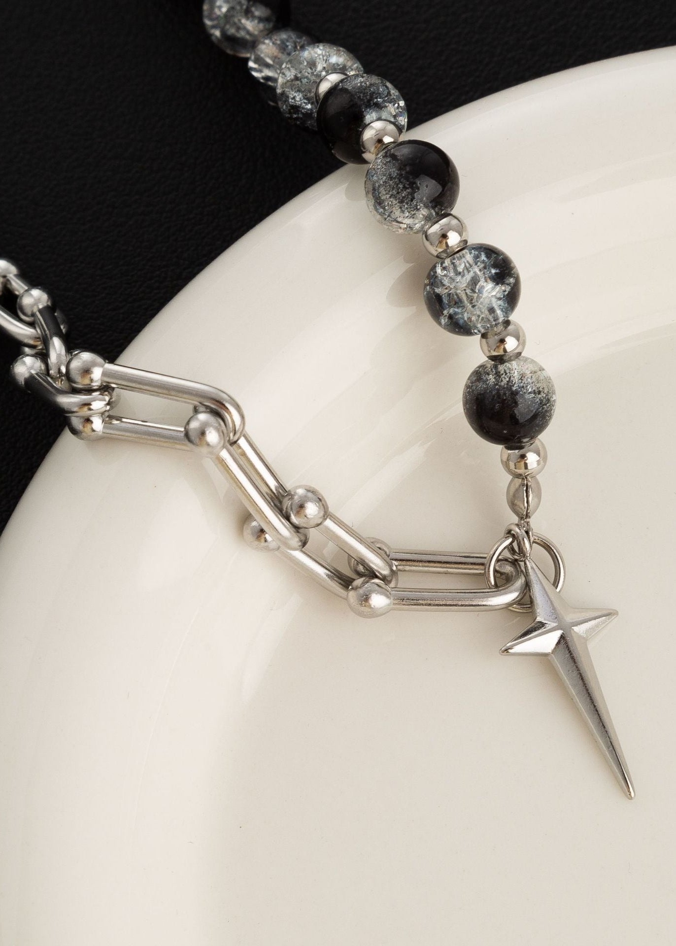 Four - Point Star Cross Pendant Necklace - Rick Circus