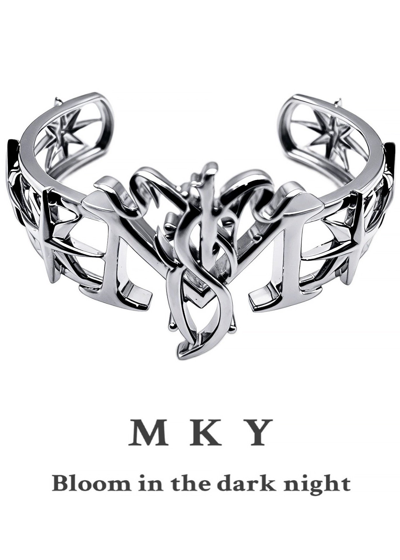 Futuristic Glossy Open Cuff Bracelet - Rick Circus