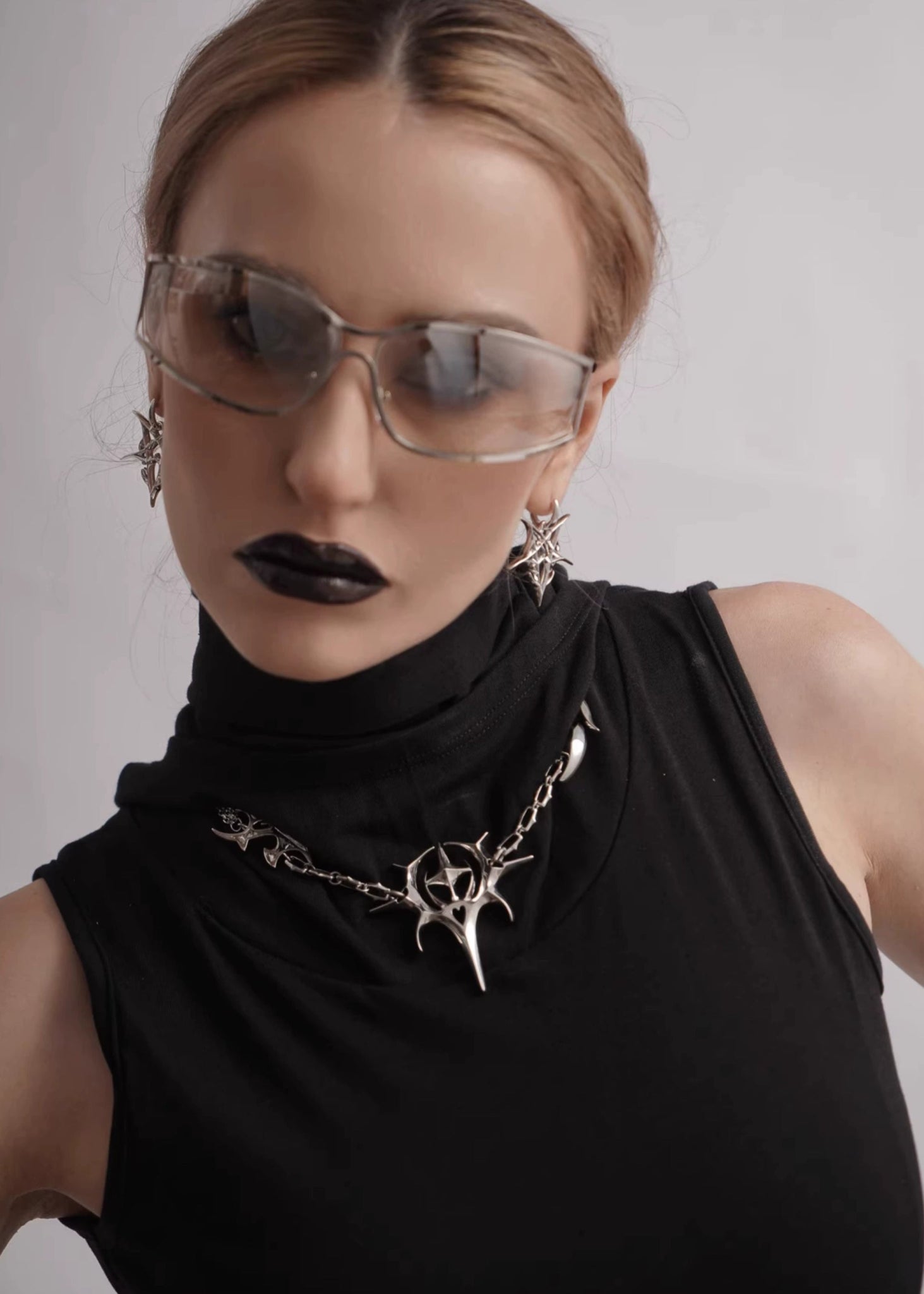 Gothic Starburst Blade Necklace - Rick Circus