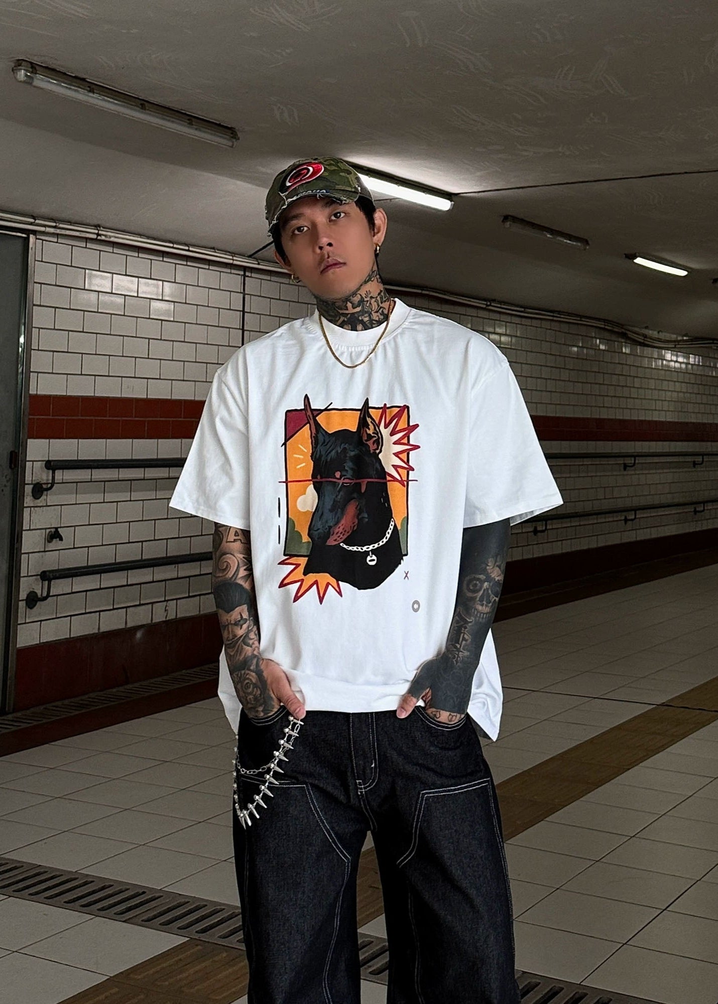 Graffiti Dog Graphic Tee - Rick Circus
