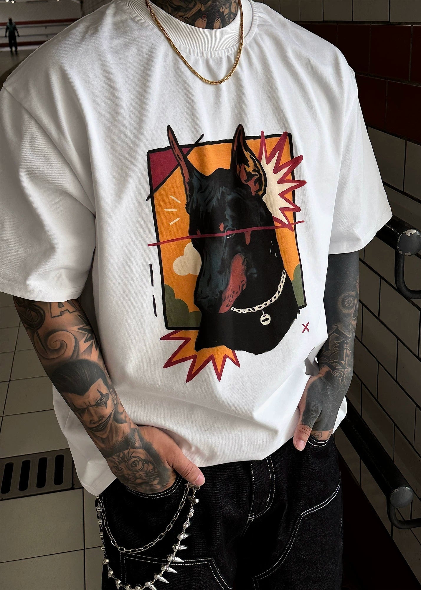 Graffiti Dog Graphic Tee - Rick Circus