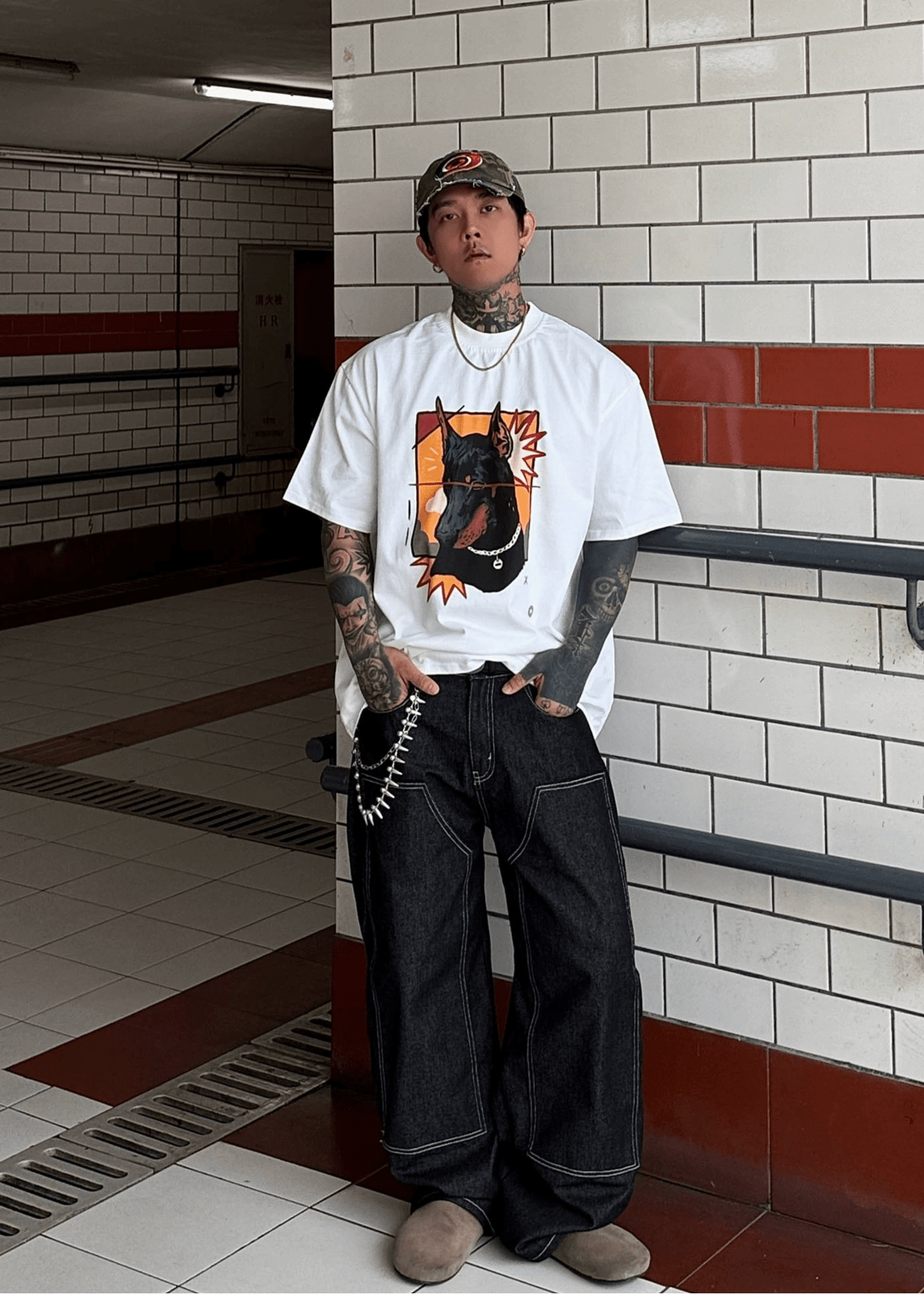 Graffiti Dog Graphic Tee - Rick Circus