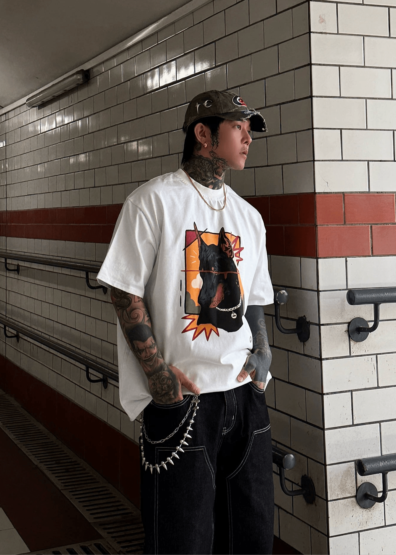 Graffiti Dog Graphic Tee - Rick Circus
