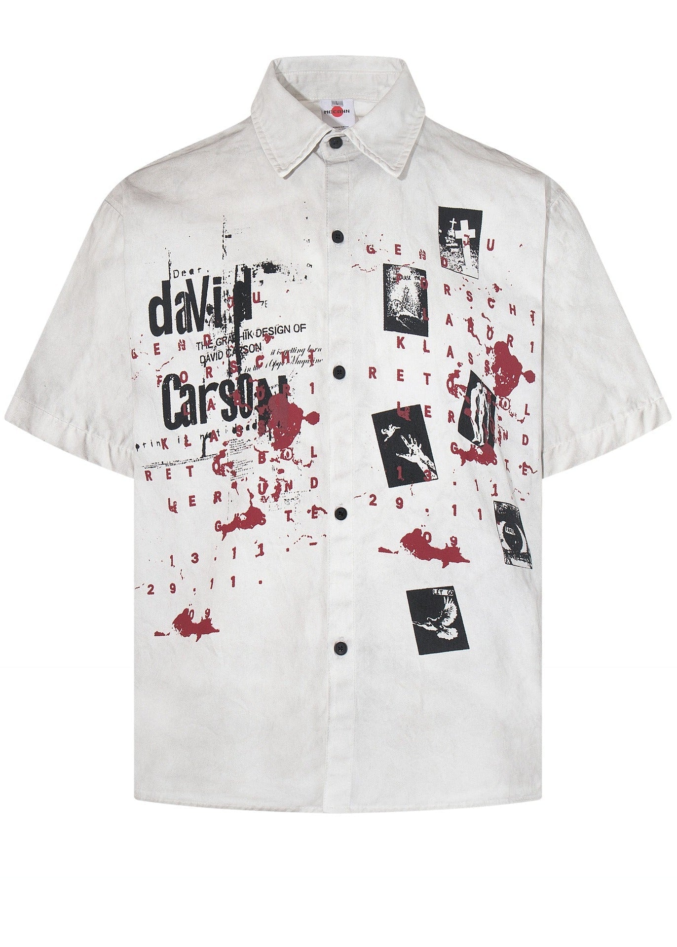 Grunge Wasteland Style Graphic Short Sleeve Shirt - Rick Circus