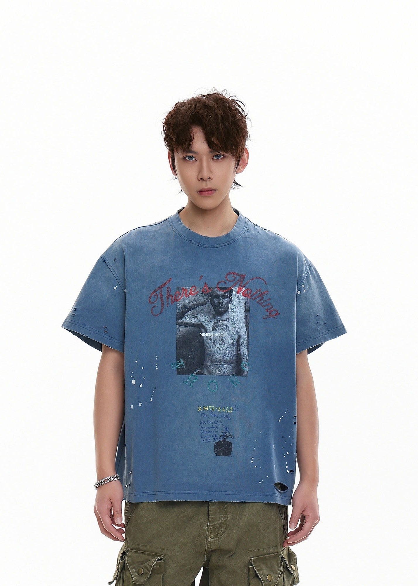 Heavyweight Distressed Graphic T-Shirt - Rick Circus