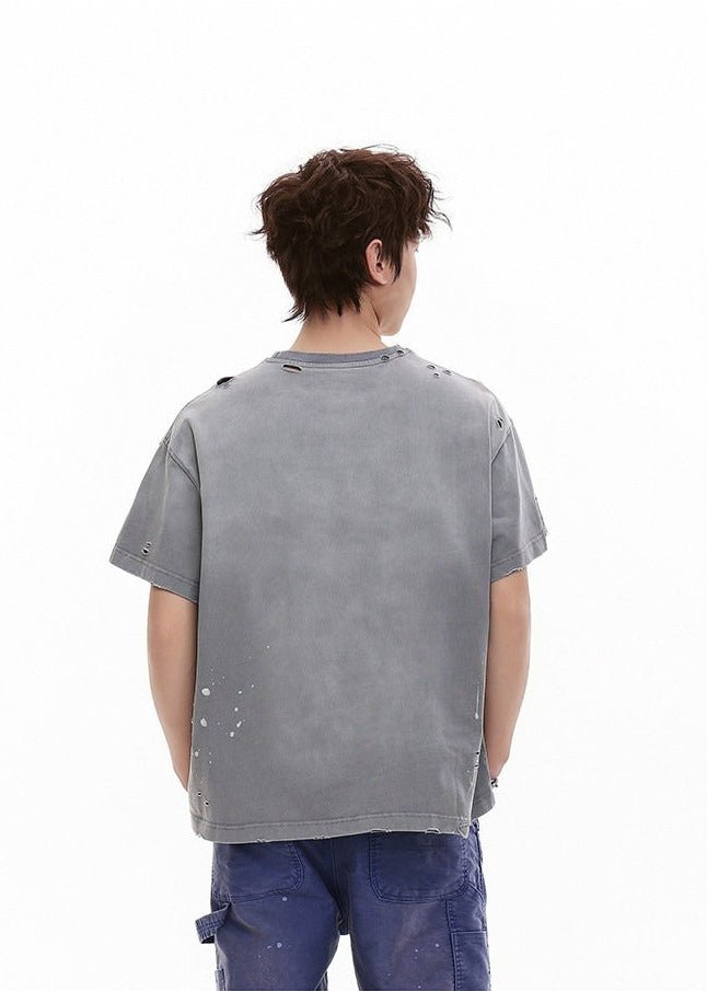 Heavyweight Distressed Graphic Tee - Rick Circus