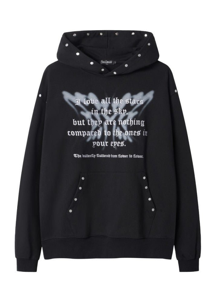 Heavyweight Gothic Graphic Hoodie - Rick Circus